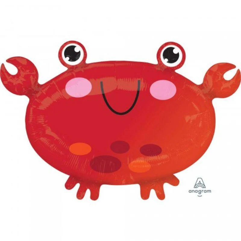 Crab Shaped Foil Balloon - 55cm x 38cm