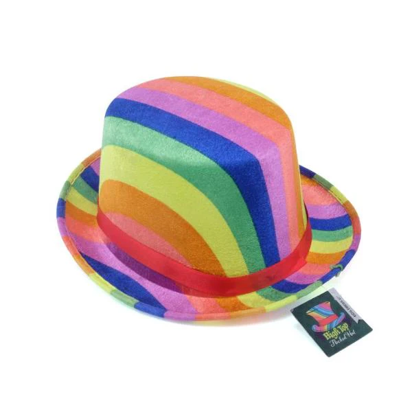 Rainbow Premium High Top Flocked Children Craft Hat - 27cm x 31cm x 12.5cm - Image 3