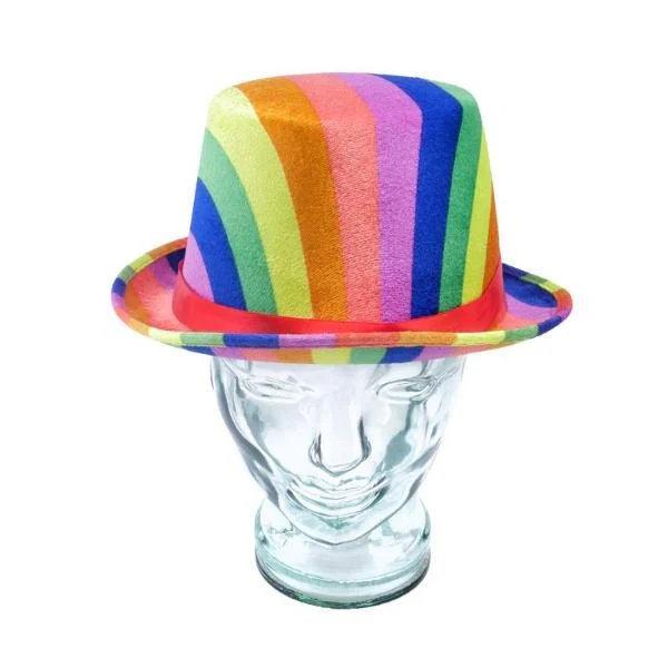 Rainbow Premium High Top Flocked Children Craft Hat - 27cm x 31cm x 12.5cm - Image 4
