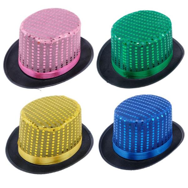 Premium High Top Sequin Children Craft Hat - 31cm x 26cm x 12cm