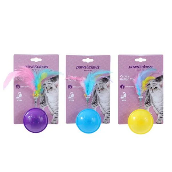 Crazy Rolling Cat Toy - 10cm x 4cm