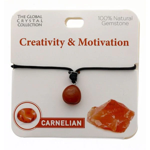 Carnelian Creativity Gem Necklace