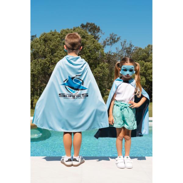 Cronulla Sharks Youth Hero Supporter Cape - Image 2