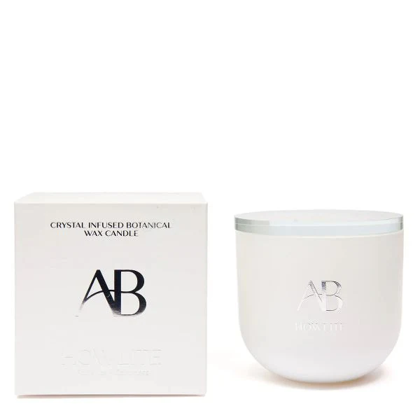 Howlite Crystal Infused Botanical Candle - 340g