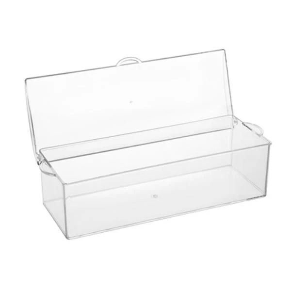 Crystal 4 Section Chilled Server Flip Lid - 41cm x 16cm x 12.5cm - Image 3