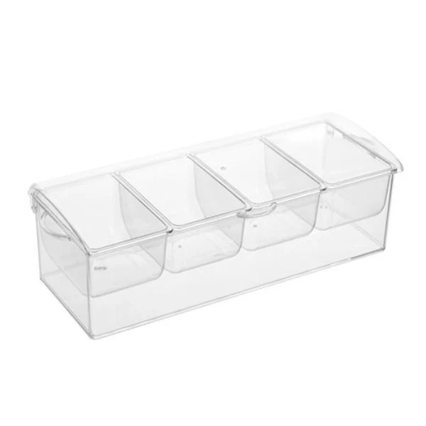 Crystal 4 Section Chilled Server Flip Lid - 41cm x 16cm x 12.5cm - Image 6