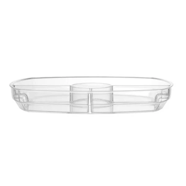 Crystal Chilled Serving Platter With Lid - 38cm x 28cm x 12cm - Image 4