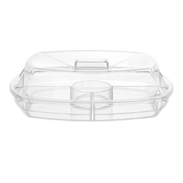 Crystal Chilled Serving Platter With Lid - 38cm x 28cm x 12cm - Image 7