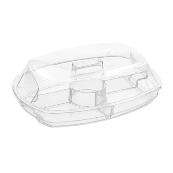 Crystal Chilled Serving Platter With Lid - 38cm x 28cm x 12cm - Image 8