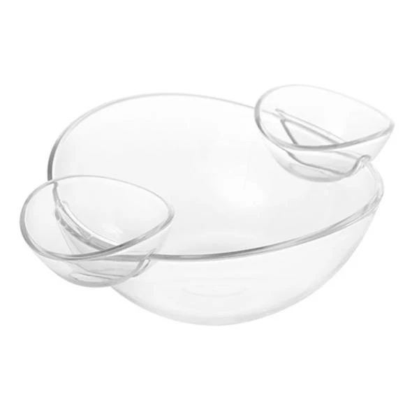3 Pack Lemon & Lime Crystal Chip Dip Serving Bowls - Image 6