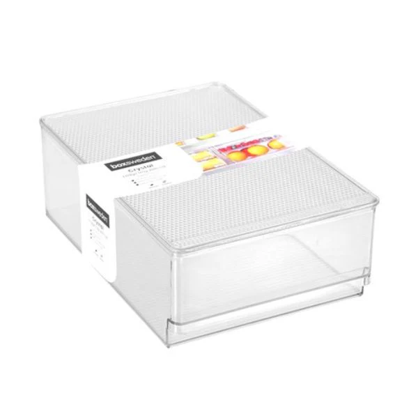 Crystal Fridge Tray With Lid - 30cm x 20cm x 10.5cm - Image 3
