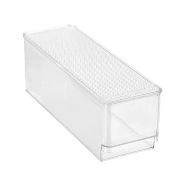 Crystal Fridge Tray With Lid - 30cm x 9.5cm x 10.5cm - Image 2