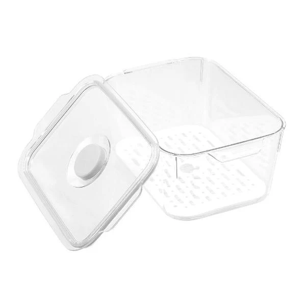 Boxsweden Rectangle Crystal Clear Fresh Green Saver Fresh Storer Container - 2.4L - Image 4