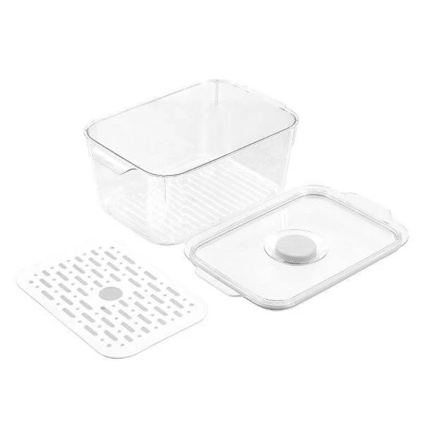 Boxsweden Rectangle Crystal Clear Fresh Green Saver Fresh Storer Container - 2.4L - Image 5