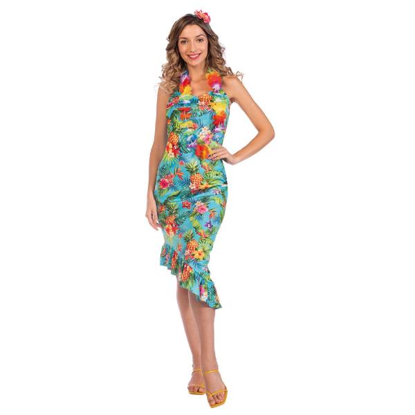 Blue Hawaii Dress Womens Costume - Size 8 - 10 - Image 4