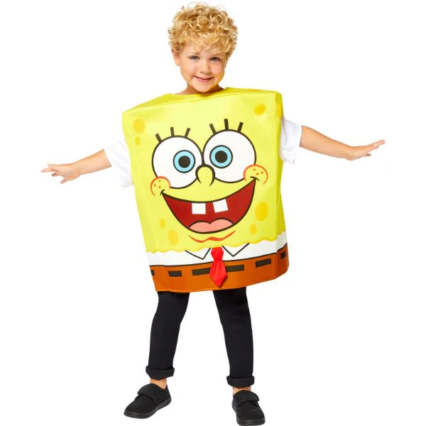Spongebob Boys Costume - 3 - 7 Years