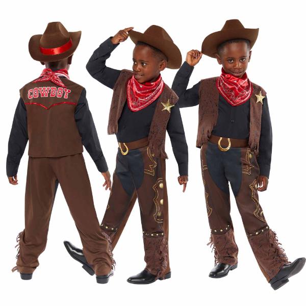 Western Cowboy Kids Costume - 6 - 8 Years - Image 4