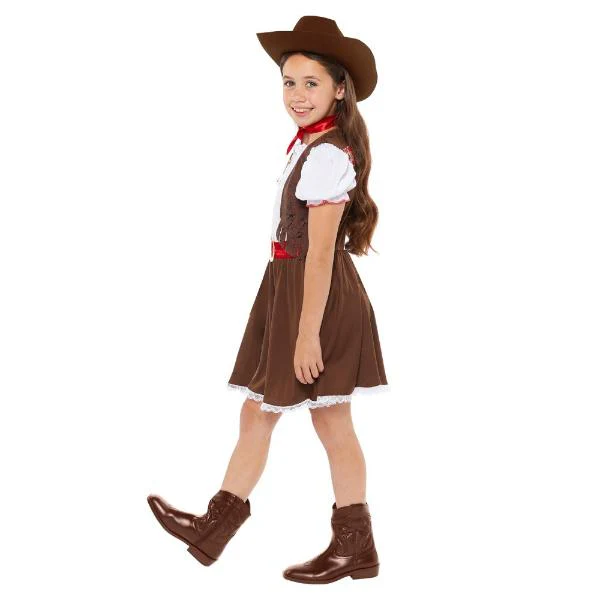 Western Cowgirl Kids Costume - 6 - 8 Years - Image 2