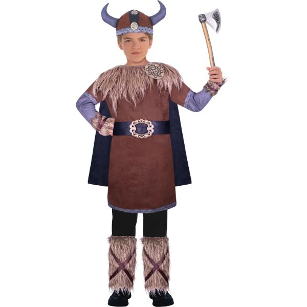 Wild Viking Warrior Costume - 6 - 8 Years