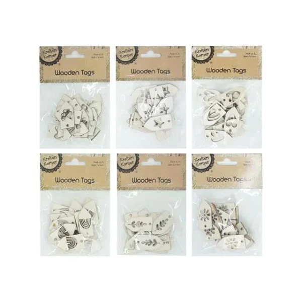 Cut-Out Wooden Tags