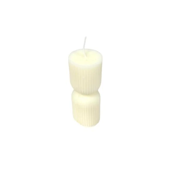 CYLINDER RIBBED CANDLE - Image 2