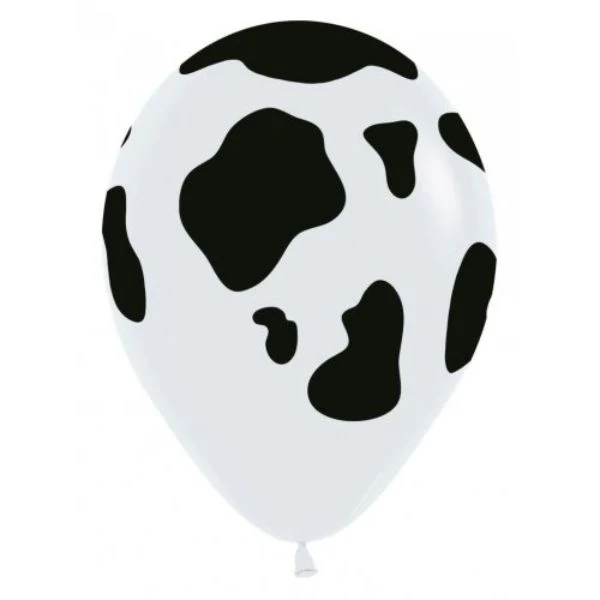 50 Pack Cow Fashion White Sempertex Balloons