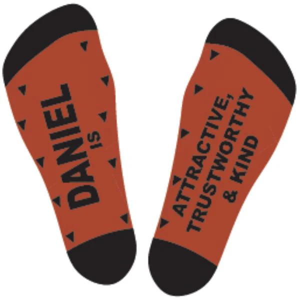 Black & Red Daniel Bamboo Socks