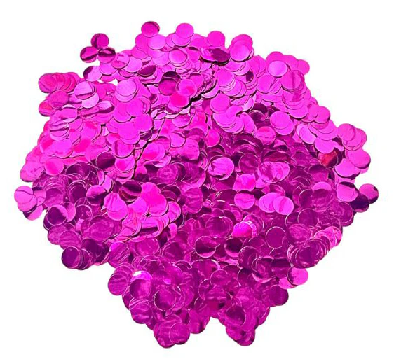 Dark Pink 1cm Foil Confetti - 20g