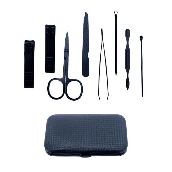8 Pack Deluxe Grooming Manicure Set In Carry Case - Image 2