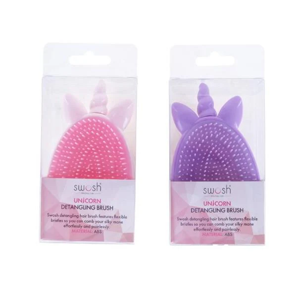 Unicorn Detangling Hair Brush - 12cm x 6.5cm - Image 3