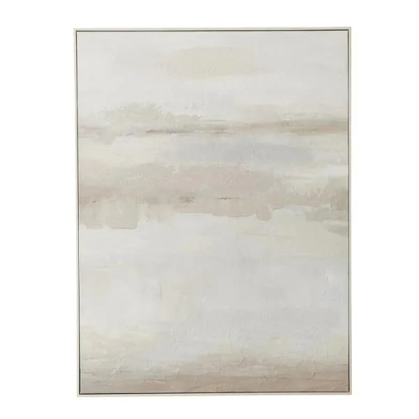 White Frame Oil Canvas - 90cm x 120cm
