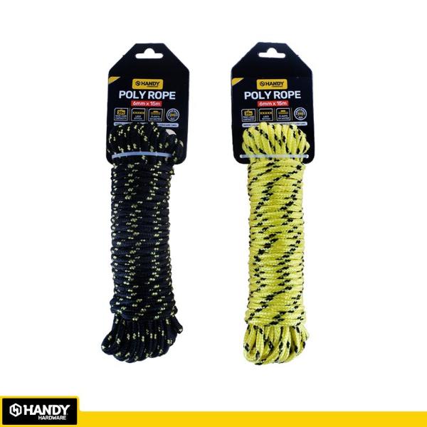 Diamond Braided Polyrope - 0.6cm x 15cm