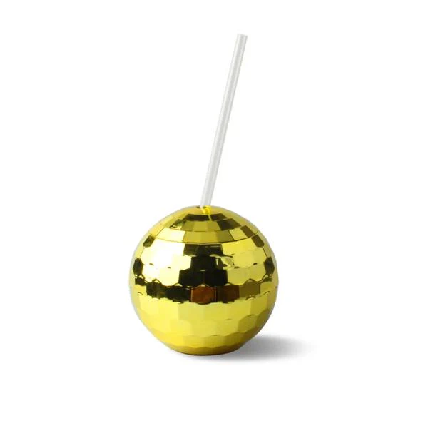 Gold Disco Ball Cup - 600ml