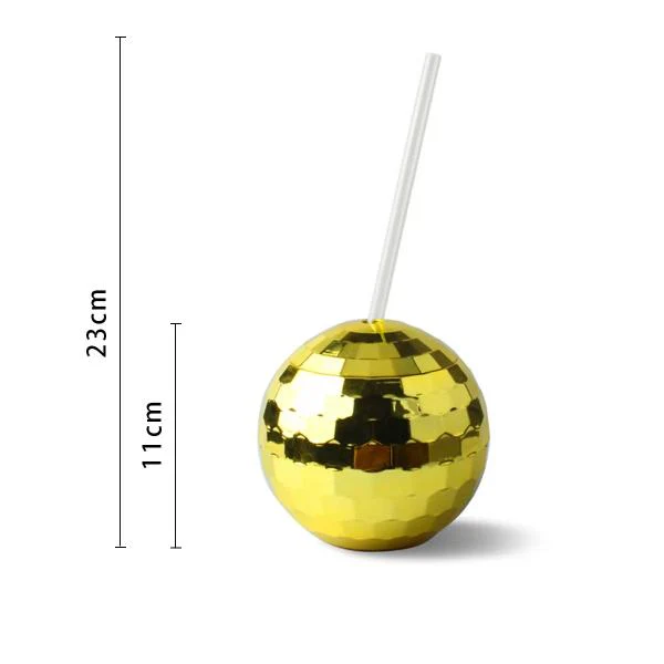 Gold Disco Ball Cup - 600ml - Image 3