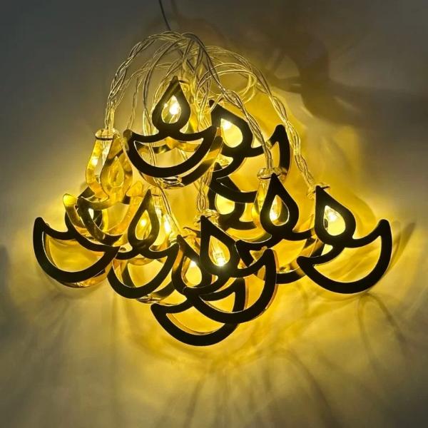 10 Luz Led Diwali Diya Light String - 165cm - Image 2