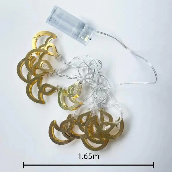 10 Luz Led Diwali Diya Light String - 165cm - Image 3