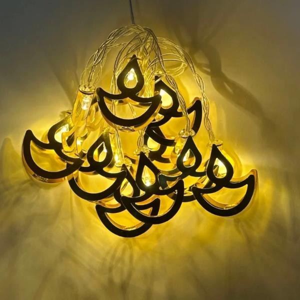 10 Luz Led Diwali Diya Light String - 165cm - Image 5