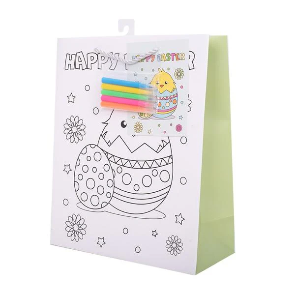 Diy Easter Gift Bag With Crayons - 26cm x 32cm x 12cm - Image 2