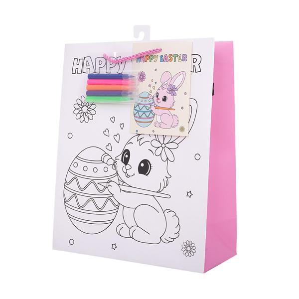 Diy Easter Gift Bag With Crayons - 26cm x 32cm x 12cm - Image 3