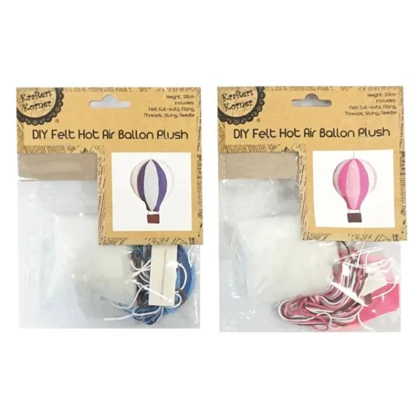 DIY Felt Hot Air Balloon - 10cm - Image 2