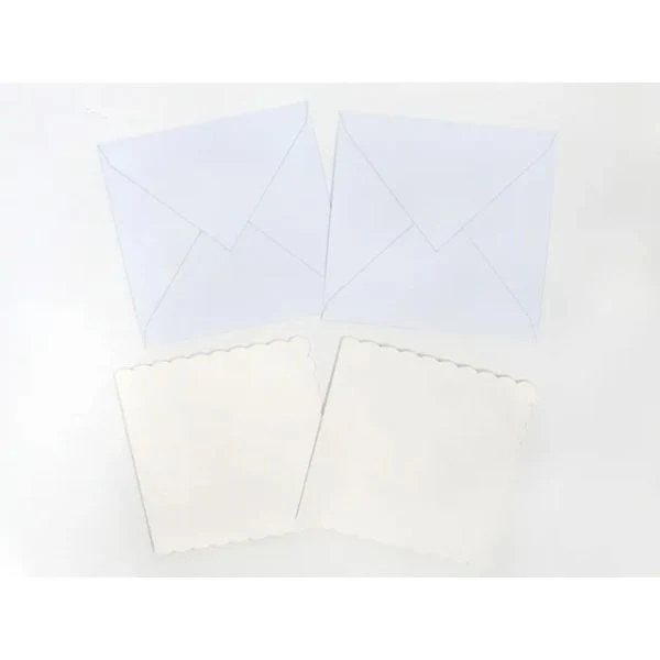 DIY White Greeting Cards - 15cm x 15cm - Image 2