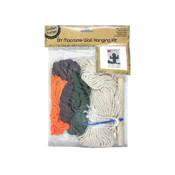 DIY Macrame Wall Hanging Kit - 20cm x 32cm - Image 2