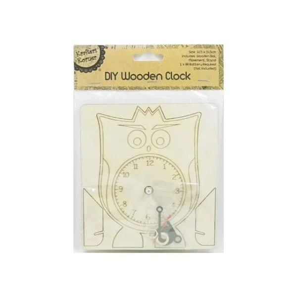 DIY Wood Clock Mechanism Owl - 10.5cm x 14.5cm - Image 2
