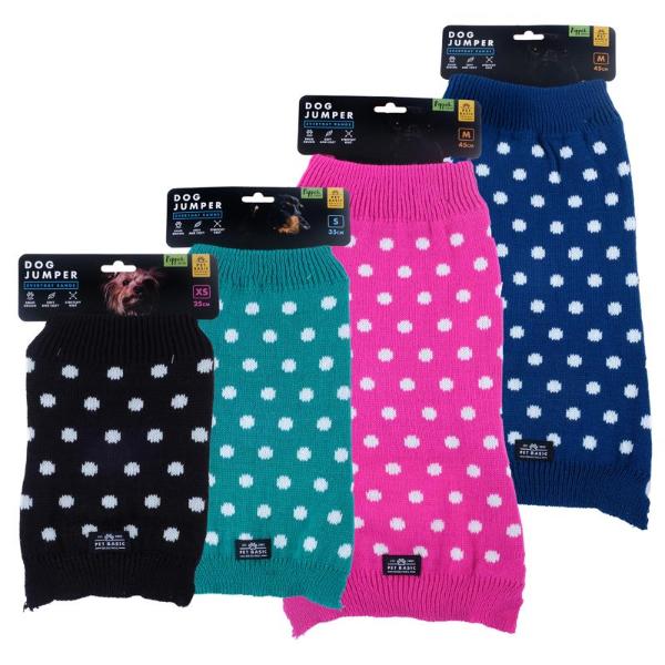 Polka Dot Pepper Series Dog Jumper - 35cm x 45cm - Image 3
