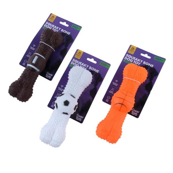 Sports Themed Squeaky Dog Toy - 22cm x 5cm - Image 3