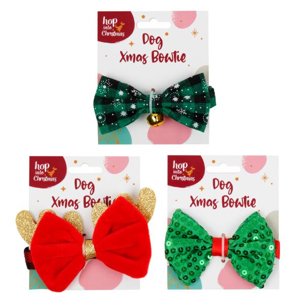 Christmas Dog Bowtie