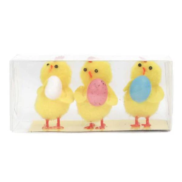 3 Pack Easter Chicks Eggs - 5cm