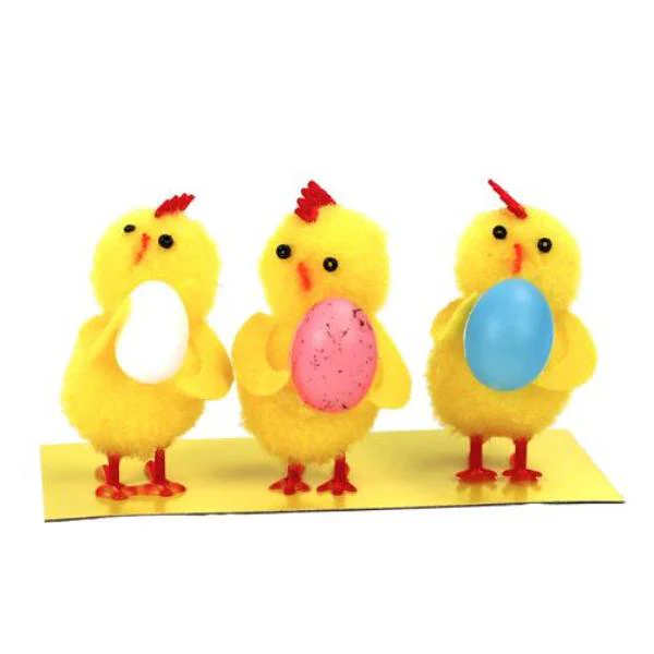 3 Pack Easter Chicks Eggs - 5cm - Image 2