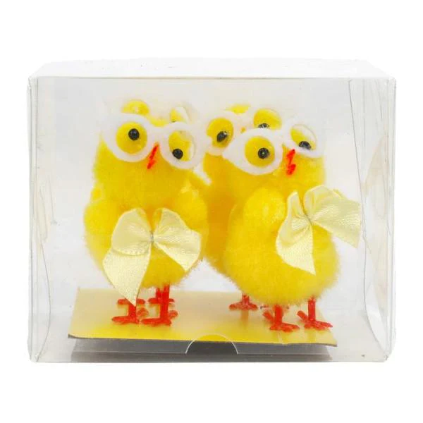 4 Pack Easter Chicks Glasses - 5cm
