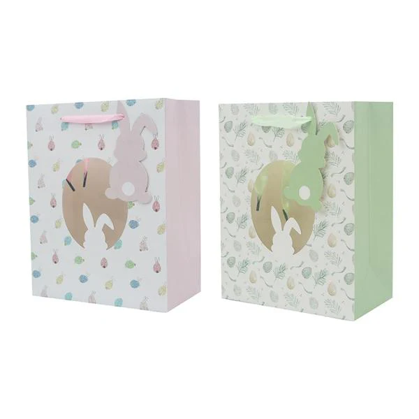 Assorted Medium Easter Egg Gift Bag With Cutout- 18cm x 23cm x 10cm